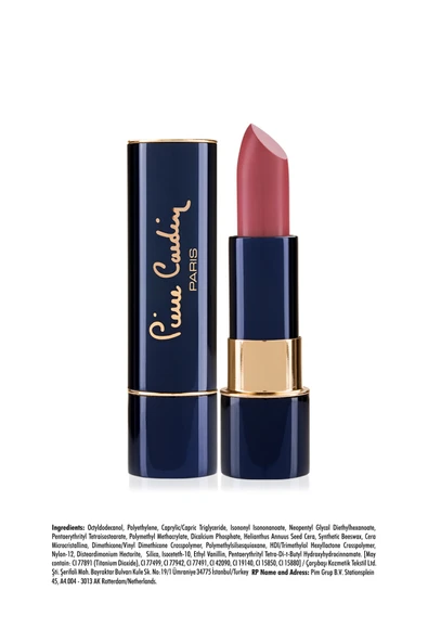 Pierre Cardin Matte Rouge Mat Ruj - Charming Peach - Resim 8