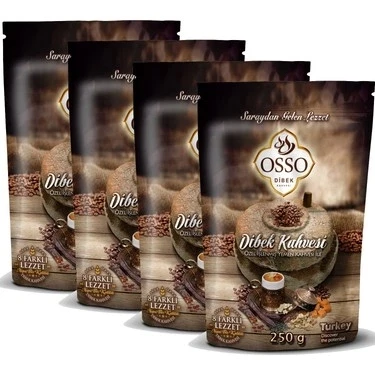 Osso Osmanlı Dibek Kahvesi 200gr Paket 4lü ürün görseli 1