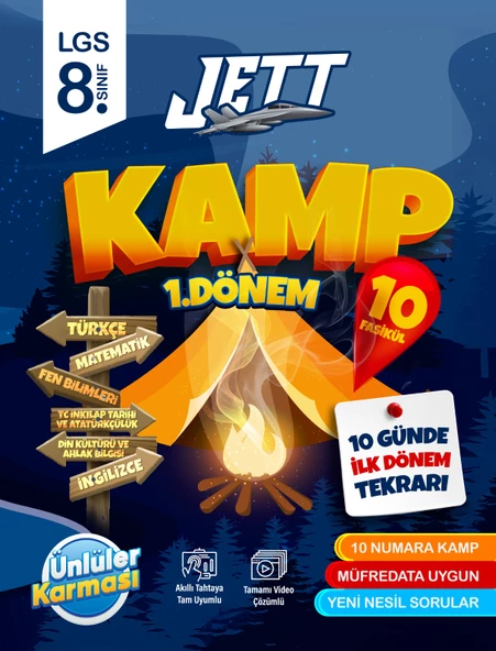 Ünlüler 8.Sınıf 1.Dönem Jett Kamp Ünlüler Karması ürün görseli 1