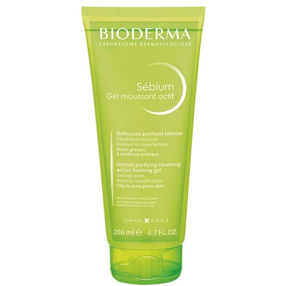 Bioderma Sebium Foaming Gel Actif 200 ml - Puansız ürün görseli 1