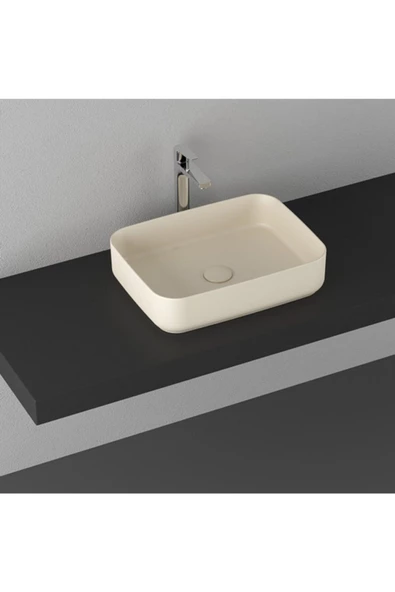 İsvea Infinity 50 Cm Tezgahüstü Lavabo - Fildişi ürün görseli 1