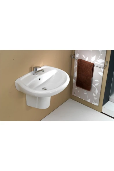 Ece Eti 60X50 Cm Yarım Ayaklı Lavabo Seti- 10Et60060 ürün görseli 1
