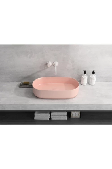 İsvea Infinity Somon 55 Cm Tezgah Üstü Lavabo - Resim 3