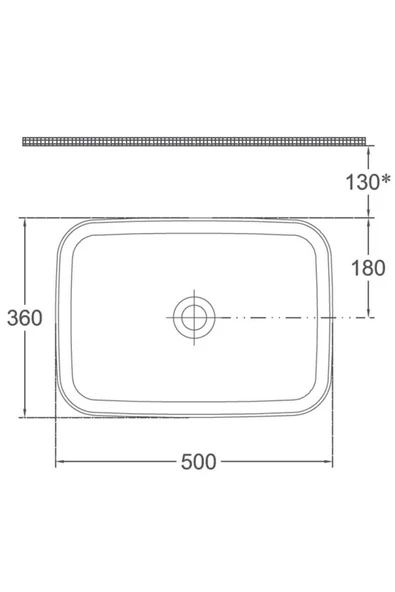 İsvea Isvea Infinity Tezgah Üzeri Lavabo 50Cm Antrasit - Resim 3