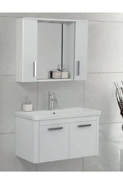 Ece Banyo Note Smart 80 Cm Banyo Dolabı - Beyaz ürün görseli 1