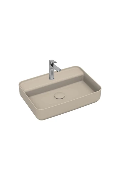 İsvea Isvea Infinity Tezgah Üzeri Lavabo 55Cm Fil Dişi ürün görseli 1