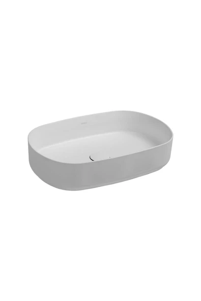 İsvea Isvea Infinity Tezgah Üzeri Lavabo 55Cm Mat Beyaz ürün görseli 1