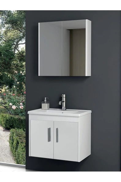 Ece Banyo Gama 65 Cm Banyo Dolabı - Beyaz ürün görseli 1