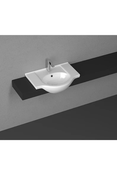 Ece Banyo Ece Tera 66 Cm Batarya Delikli Lavabo (10Tr50067) ürün görseli 1