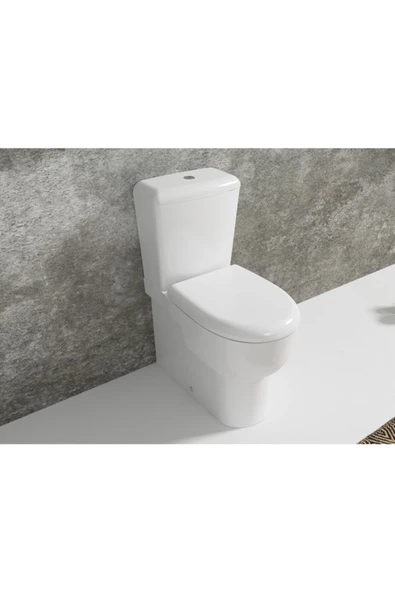 İsvea İtalya Isvea Absolute Smartrim Duvara Sıfır Kanalsız Klozet Rezervuar Soft Kapak İç Takım ürün görseli 1