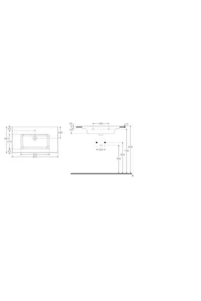 İsvea Sistema T Flat Lavabo 81 Cm - Resim 2