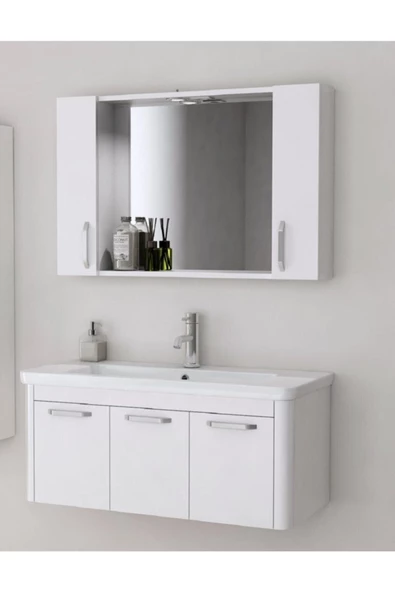 Ece Banyo Note Smart 100 Cm Banyo Dolabı - Beyaz ürün görseli 1