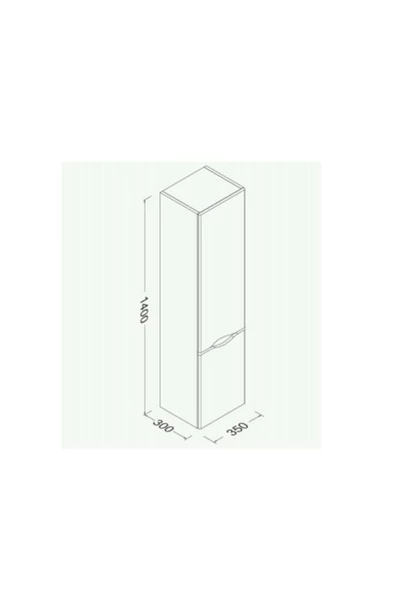 İsvea Isvea Neo Boy Dolap, Gri - Resim 2