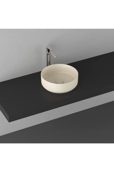 İsvea Infinity 36 Cm Tezgahüstü Lavabo - Fildişi ürün görseli 1