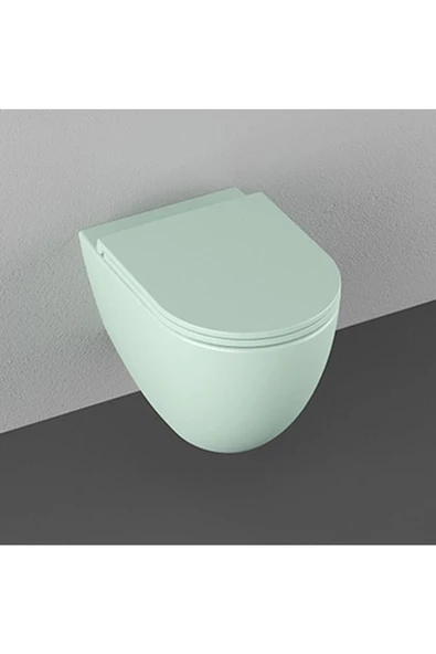 İsvea Infinity Clearim Plus kanalsız Asma Klozet Mint ve Yavaş kapanır Kapak ürün görseli 1