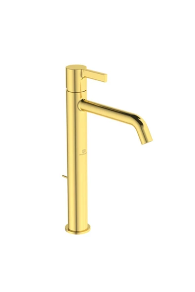 İdeal Standard Joy Yüksek Lavabo Bataryası 5L/Dk Fırçalanmış Altın Sifon Kumandalı ürün görseli 1