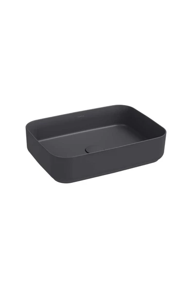 İsvea Isvea Infinity Tezgah Üzeri Lavabo 50Cm Antrasit ürün görseli 1