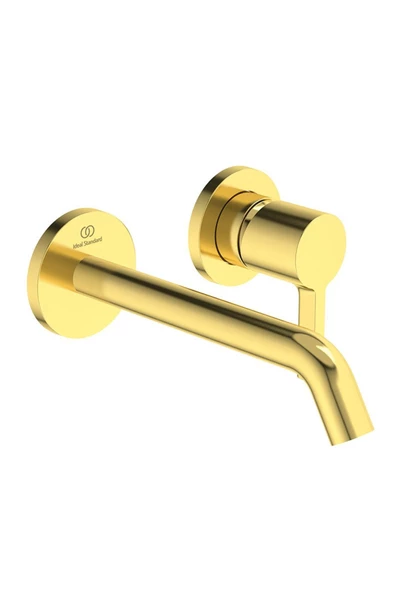 İdeal Standard Joy Ankastre Lavabo Bataryası 5L/Dk Fırçalanmış Altın ürün görseli 1