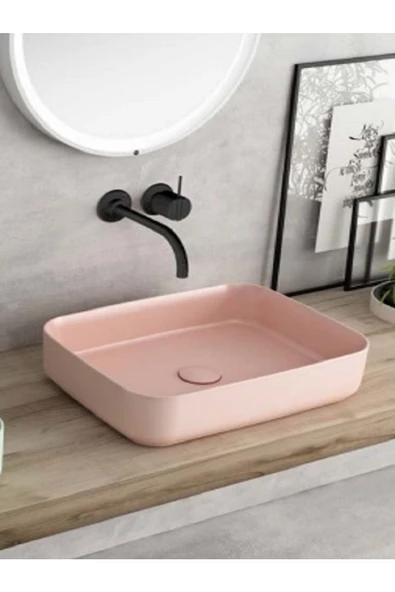 İsvea Isvea Infinity 50 Cm Tezgahüstü Lavabo-Somon ürün görseli 1