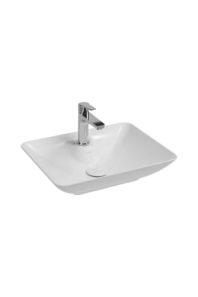 İsvea Isvea Sistemay Clear Tezgah Üzeri Çanak Lavabo 52,5 X 39,5 Cm Beyaz ürün görseli 1
