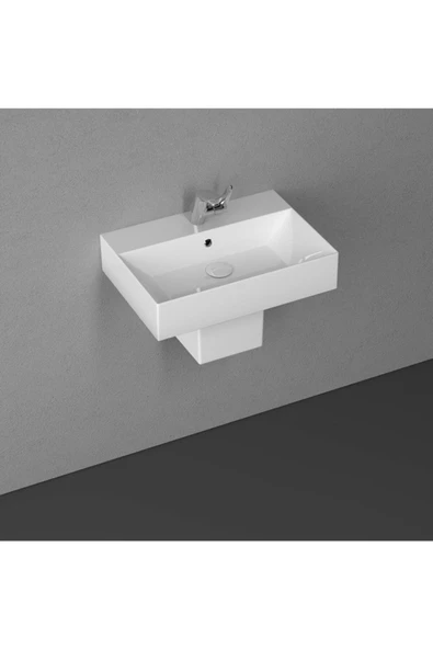 İsvea Sistemaz Frame Yarım Ayaklı 50 Cm Lavabo ürün görseli 1