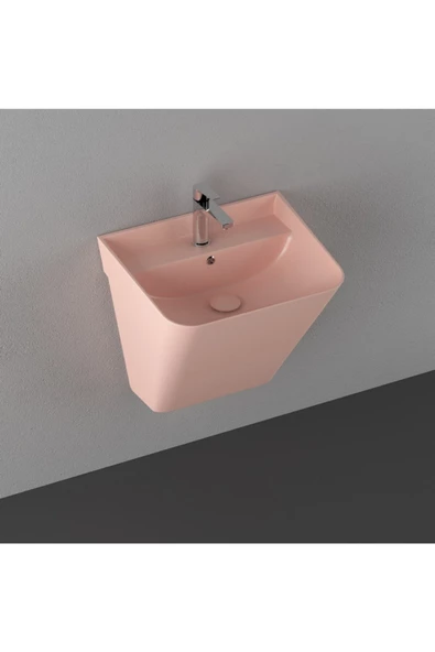 İsvea Isvea Sott'Aqua 50 Cm Asma Monoblok Lavabo - Somon ürün görseli 1
