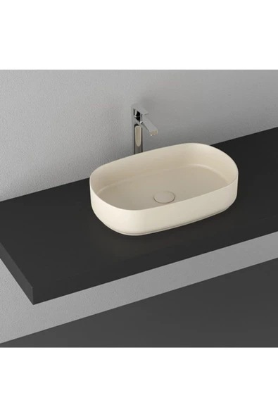 İsvea Infinity Tezgahüstü Lavabo 55 Cm Fildişi ürün görseli 1