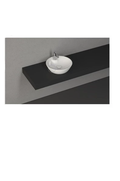 İsvea Sistema Y Soft Tezgah Üzeri Lavabo 45 Cm Beyaz Extra Dekorsuz Delikli 10Sy65045 ürün görseli 1