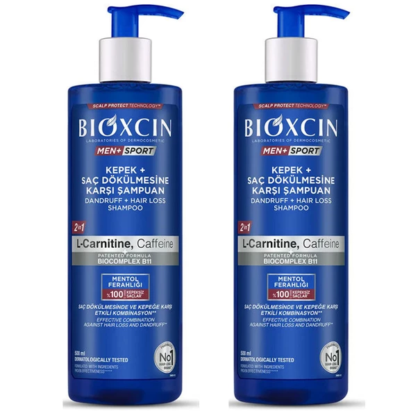 Bioxcin Men Sport Kepek Ve Saç Dökülmesine Karşı Şampuan 500 ml 2 ADET ürün görseli 1