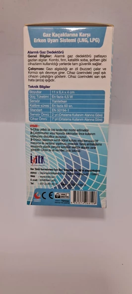 DOĞALGAZ ALARM CİHAZI 2149 - Resim 2