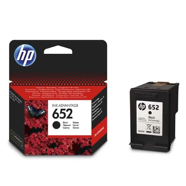 HP 652 SİYAH  ORJİNAL KARTUŞ ürün görseli 1