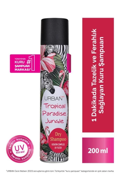 Tropik Meyve Ve Çiçek Kokulu Hacimlendirici Kuru Şampuan-vegan-200ml-uv Koruma ürün görseli 1