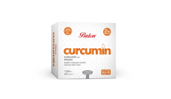 Balen Curcumin Kurkumin Ve Piperin  1380 Mg 60 Kapsül ürün görseli 1