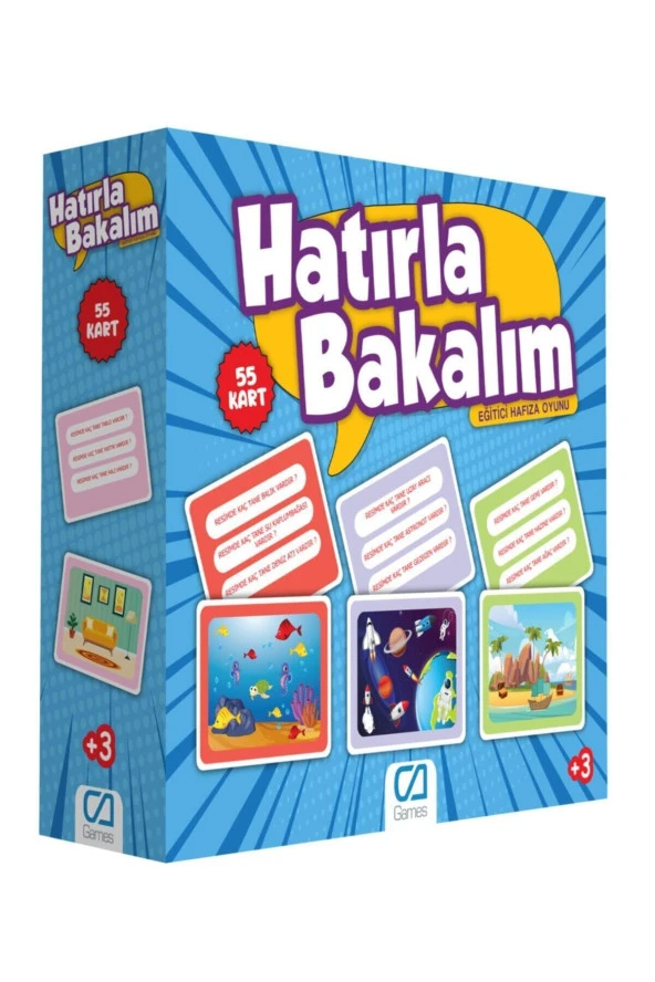 Ca Games Hatırla Bakalım - Eğitici Oyun Kartları ürün görseli 1