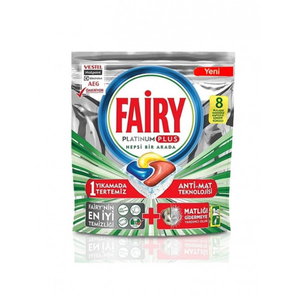 Fairy Platinum Plus 8 Tablet ürün görseli 1