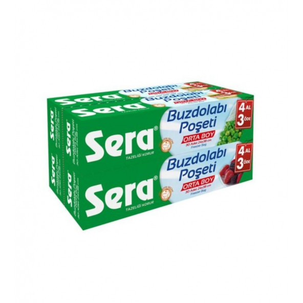 Sera Buzdolabı Poşeti 4 Al 3 Öde Orta Boy ürün görseli 1