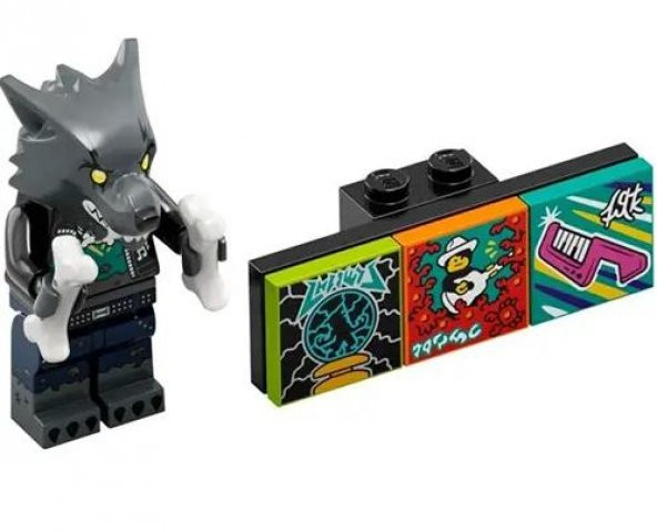 Lego 43101 Vidiyo Bandmates Series 1 - 12 Werewolf Drummer ürün görseli 1