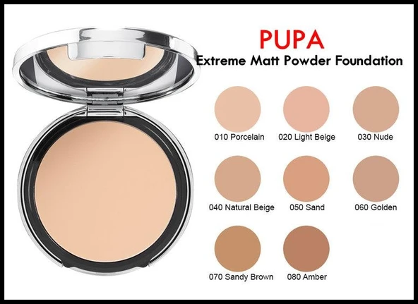Pupa Milano Extreme Matt Compact Powder Foundatıon 11gr- 070 ürün görseli 1