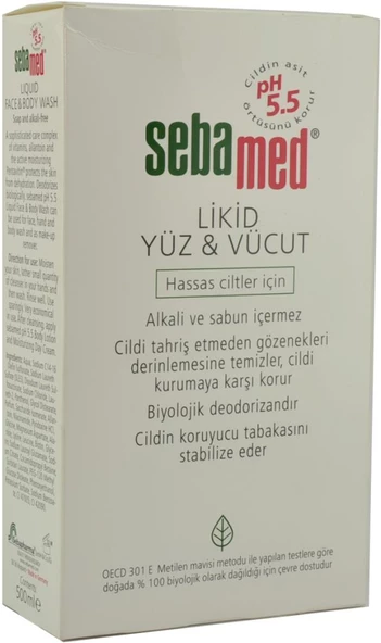 Sebamed Liquid Face & Body Wash 200 ml ürün görseli 1
