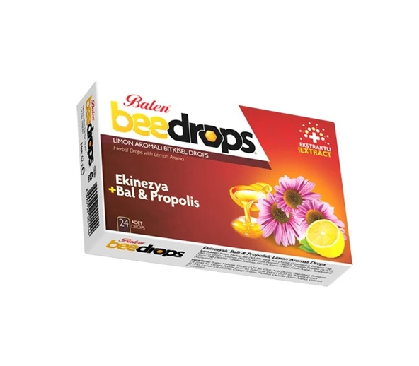 Balen Beedrops Ekinezya+Bal-Propolis Limon Aromalı Drops 24 Adet ürün görseli 1