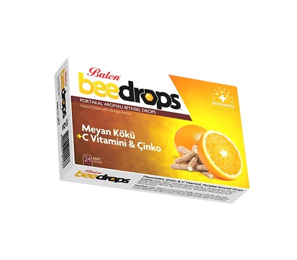 Balen Beedrops Meyan Kökü+C Vit.-Çinko Portakal Aromalı Drops ürün görseli 1