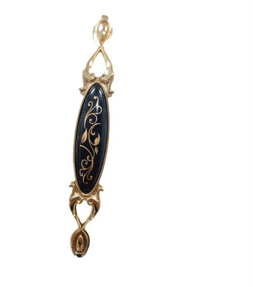 MİRAY 96 mm Metal Gold siyah desenli / 5 ADET ürün görseli 1