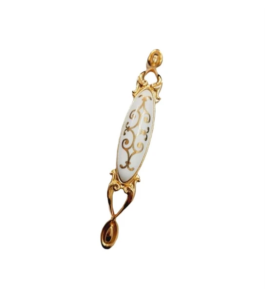 MİRAY 96 mm Metal Gold  porselen motif  desenli / 5 ADET ürün görseli 1