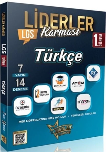 8. Sınıf LGS 1. Dönem Türkçe 7 Yayın 14 Deneme Liderler Karması ürün görseli 1