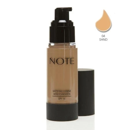 Note Mattifying Extreme Wear Fondöten Spf 15 35 ml-04 Sand ürün görseli 1
