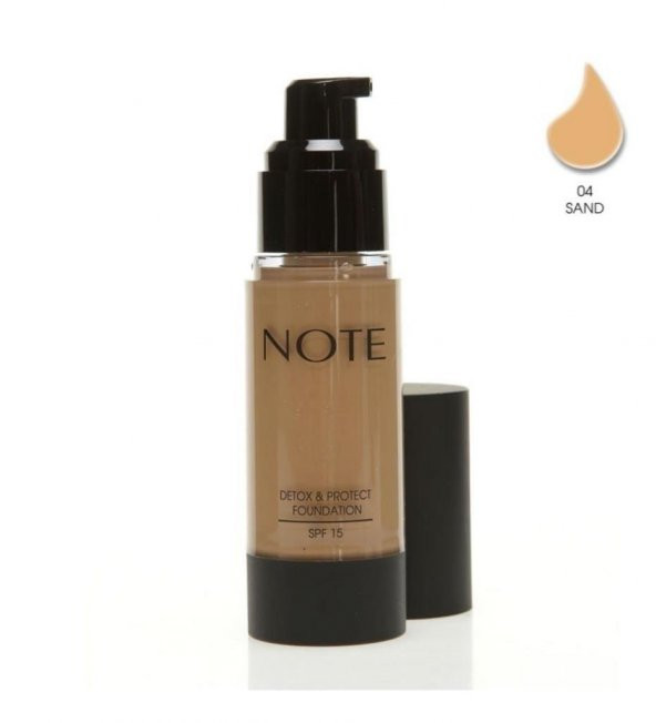 Note Detox & Protect Fondöten Spf 15 -04 Sand 35 ml ürün görseli 1