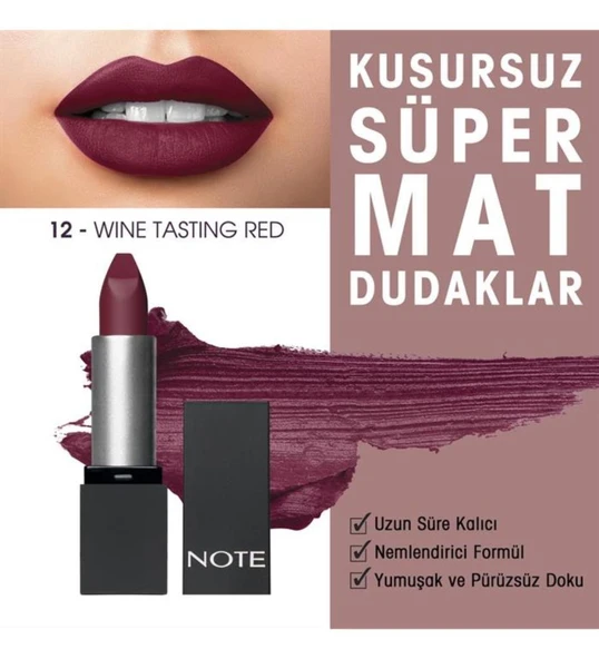 Note Mattever Lipstick Ruj 12 ürün görseli 1