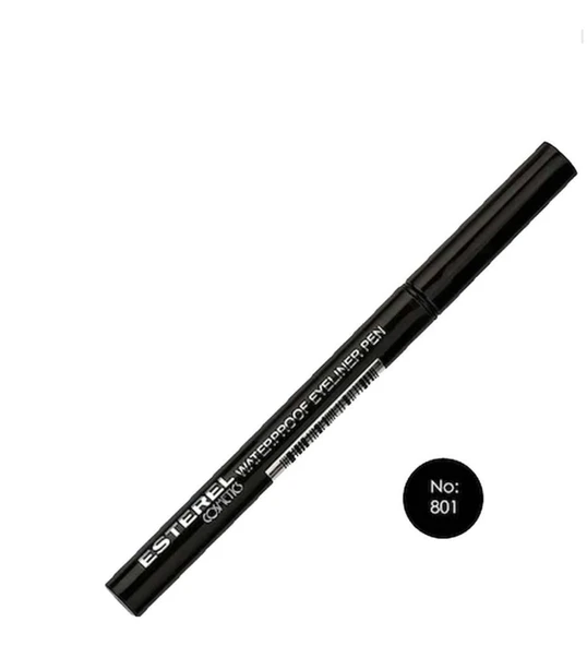 Esterel Waterproff Eyeliner Pen No: 802 Dark Black ürün görseli 1