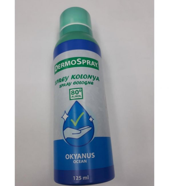 Dermospray Okyanus Ocean Sprey Kolonya 80 Derece 125 ml ürün görseli 1
