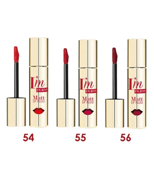 Pupa Milano Ruj - Red Queen I'm Mat Lip Fluid 4ml 054 ürün görseli 1